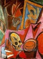 Composition avec Tete mort 1908 cubisme Pablo Picasso